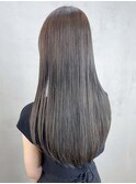 ロング美髪韓国ヘアおくれ毛前髪カット_ba414713