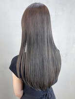 アルバム 銀座(ALBUM GINZA)&nbsp;ロング美髪韓国ヘアおくれ毛前髪カット_ba414713