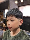 キッズ2ブロックショートマッシュ
