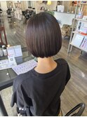 大人かわいい丸みボブ