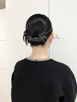 コルル 渋谷(COLULU)&nbsp;【黒髪シニヨンヘアアレンジ】ヘアセット/韓国風巻き/学割U24/眉