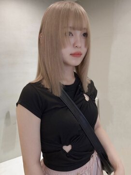 ペレ アネックス 大阪梅田茶屋町店(PELE ANNEX) くびれヘア/アプリコットオレンジ/夏のヘアアレンジ/梅田