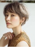 ミセスショート×白髪ぼかしカラー３０代４０代５０代６０代