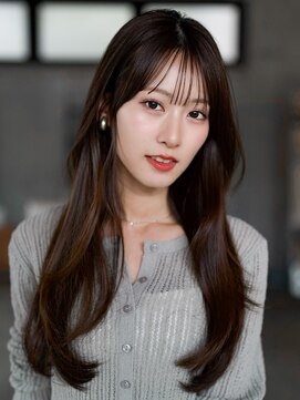 エインアンリー 明治神宮前(AIN.ANLY.) ★韓国風パーマくびれロング似合わせカットロングレイヤー前髪