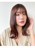 ミディアムレイヤー/韓国風小顔くびれヘア/ココアベージュp浦和