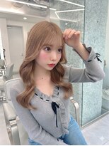 トゥルークリエイション 渋谷(True Creation)&nbsp;イメチェン/ピンクベージュ/アンブレラカラー/前髪/渋谷