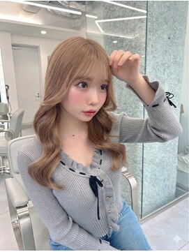 トゥルークリエイション 渋谷(True Creation) イメチェン/ピンクベージュ/アンブレラカラー/前髪/渋谷