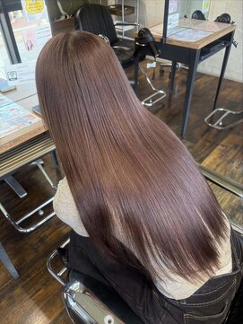 ガルボ ヘアー(garbo hair) 透明感抜群プルプルピンクブラウン