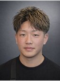 短髪ハイライト