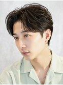 黒髪リクルートフェザーショートフェザーパーマ韓国マッシュ