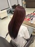 【育てる艶髪】髪質改善ミラートリートメント+カラー⇒¥15400