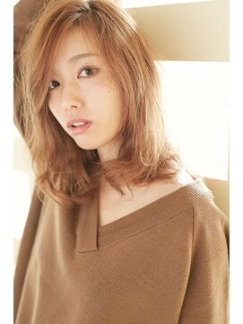 カノープス ヘアアンドメイクアップ(Canopus hair&make up) ナチュラル×ラフなくびれミディ[ルミエールジンジャー]