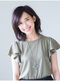 大人可愛いひし形ショートウルフレイヤーミディアム