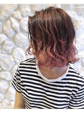 モアナ バイ ヘッドライト 沖縄豊見城店(Moana by HEADLIGHT) ハイライトバレイヤージュ☆ローズピンク