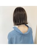 きりっぱなしボブ×ベージュカラー