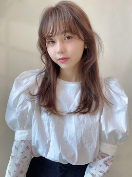 カナン 銀座(CANAAN) 重めバング ピンクブラウン