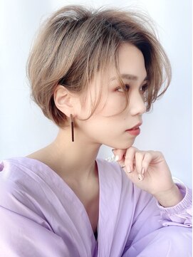 ラ ブレス なんばスカイオ(LaBless) 前下がり丸みショートボブ[大人可愛い 20代 30代 40代]