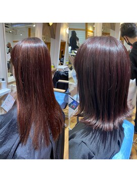 アヴァンス 天王寺店(AVANCE.) カシスアッシュ×艶×透明感