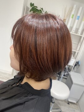 アイズ(Aizu) 【Aizu 蒲原】ショートボブ×pink red color