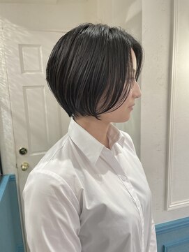 ロンドポレール 北千住(Lond polaire) 【航治郎】大人美人ショート/グレージュ／ペールベージュ