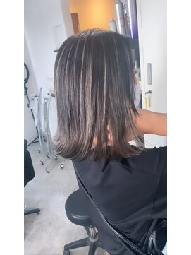 ラフ 難波店(LAFF) #黒髪#ボブルフ#ネビージュ#小顔#ワンレン