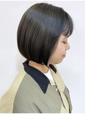 【morio成増/児玉】ワンレンボブ　暗髪
