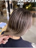 【白髪手術】　グレーバレイヤージュ/白髪ぼかし/ハイライト