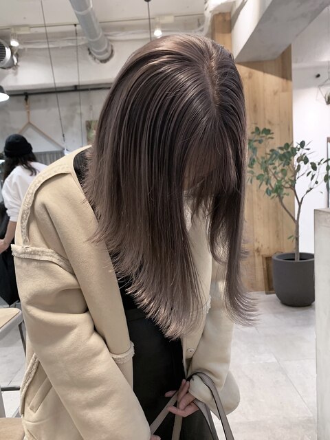 【Lomalia 渋谷】馴染むハイトーンラベンダーグレージュ/美髪