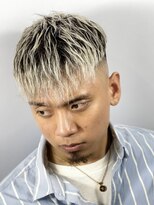 ヒロギンザ 大阪本店(HIRO GINZA)&nbsp;ホワイトカラー×スキンフェード