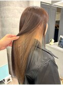 Brown×Beige 池袋/インナーカラー/ブリーチカラー/ロングヘア