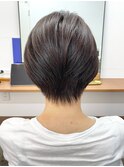 【白髪染め可】丸みハンサムショート ビフォアー&アフター