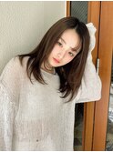 大人可愛いモテ髪20代30代40代艶感セミディ