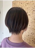 くびれショート 明るめ透明感カラー