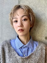 アンドレイ 表参道(andrey)&nbsp;デザインカラー/レイヤーカット/ウェットヘア/オリーブベージュ