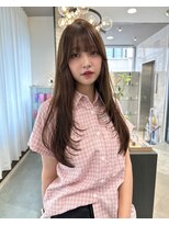 リリー(Lilley) 【lilley 稲永麻衣】レイヤーカット+ダブルカラー+韓国ヘア