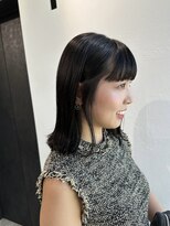 ザザアオヤマ(ZA/ZA AOYAMA)&nbsp;切りっぱなしロブ/ぱつっとロブ/艶カラー