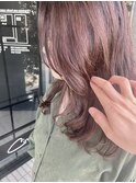 大人のレイヤーカットとラベンダーベージュカラー*