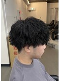 ツイストスパイラル刈り上げマッシュ