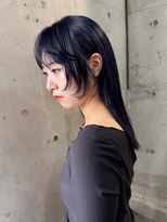 ラニヘアサロン(lani hair salon)&nbsp;ネイビーカラー/ブルーカラー/レイヤーカット/ケアブリーチ