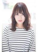 ラベンダーミルクティー刈り上げマッシュショートくすみベージュ