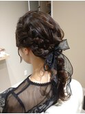編み込み編み下ろし