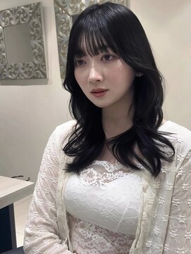 ユーフォリア 新宿店(Euphoria) 【euphoria SHOKI】ブルーブラック×ミディアムレイヤー