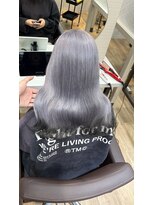 フォート(FORT)&nbsp;ダブルカラー　シルバー　ハイトーン　裾カラー