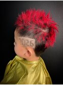 キッズカット2026バリアートスタイル　【キッズバリアートヘア】