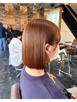 セットアップ 岡山北長瀬店(SET-UP)&nbsp;似合わせカット/切りっぱなしボブ/ベージュ
