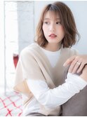 関内/髪質改善/シースルー前髪×大人ミディアムボブ♪a
