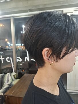 バンブーグラス(Bamboo grass) 黒髪ショート　縮毛矯正