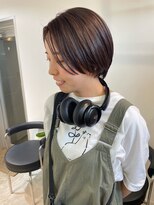  fit stand 千葉/ショートボブ/カット/パーマ/ダブルカラー/トリートメント/縮毛矯正&nbsp;イメチェン/ピンクベージュ/アンブレラカラー[千葉]