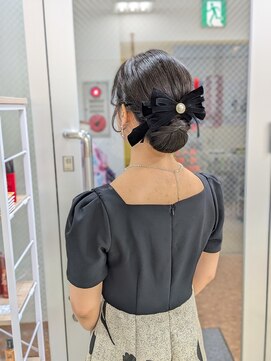 ヒデ美容室 結婚式ヘアセット～シニヨンヘアアレンジ