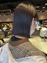 オーガニック アトリエ 大宮(organic+atelier)&nbsp;30代40代◎春の大人可愛い切りっぱなしボブ×ツヤ髪